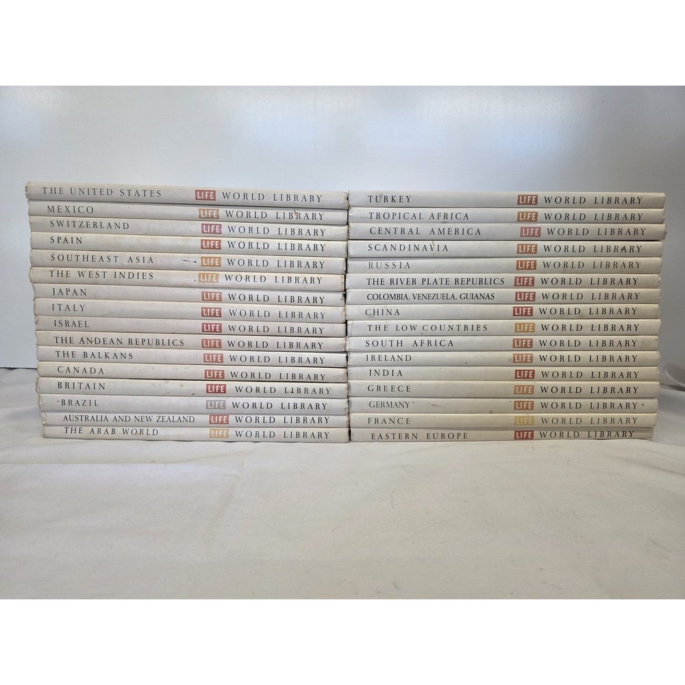 Vintage LIFE World Library 32 Vol Hardcover Book Lot Time Inc 1960s Travel